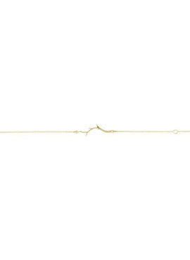 14K White Gold Branch Bar 6 1/2-7 1/2