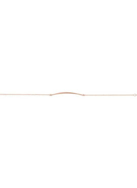 14K White Gold Curved Bar 6 1/2-7 1/2