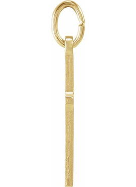 14K Yellow Gold 15.5x10 mm Cross Pendant