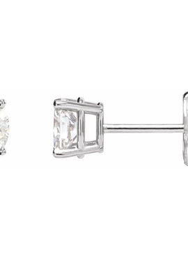 14K White Gold 1/2 CTW Natural Diamond Earrings