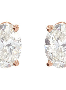 14K White Gold 1/2 CTW Natural Diamond Earrings