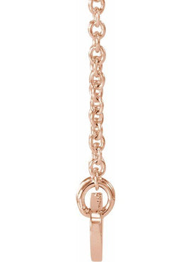 14K White Gold Engravable Oval 16