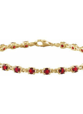 14K Yellow Gold Natural Citrine 7 1/4