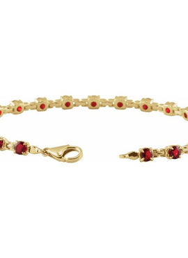 14K Yellow Gold Natural Citrine 7 1/4