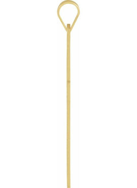 14K Yellow Gold 25.9x12 mm Geometric Cross Pendant