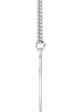 Sterling Silver 23.2x20 mm Chai 18