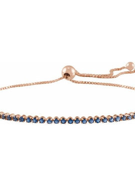 14K Yellow Gold Natural Ruby Adjustable 9 1/2