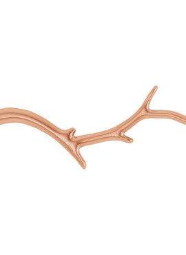 14K White Gold Branch Bar 16-18
