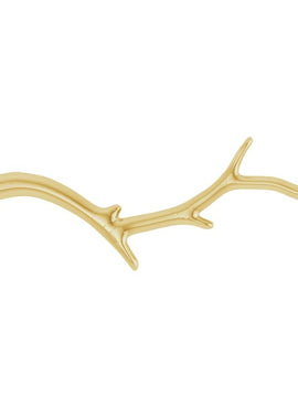 14K White Gold Branch Bar 16-18
