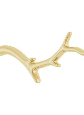14K White Gold Branch Bar 16-18