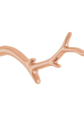 14K White Gold Branch Bar 16-18
