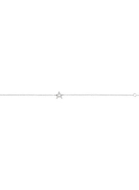 14K White Gold 1/10 CTW Natural Diamond Initial A 6-7
