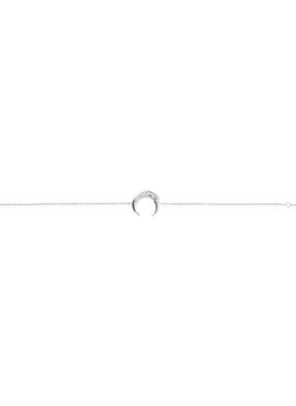 14K Rose Gold Adjustable Crescent 6 1/2