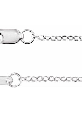 14K Yellow Gold Recycled Metal 1.3 mm Cable Chain by the Inch
