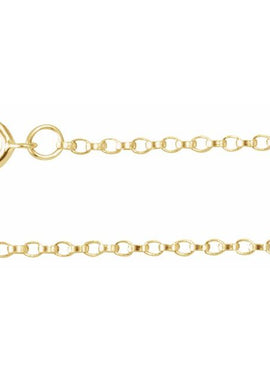 14K Yellow Gold 1.1 mm Rolo 7