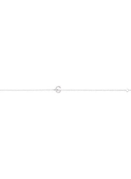14K White Gold 1/10 CTW Natural Diamond Initial A 6-7