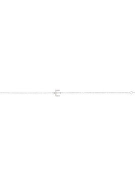 14K White Gold 1/10 CTW Natural Diamond Initial A 6-7