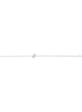 14K White Gold 1/10 CTW Natural Diamond Initial A 6-7