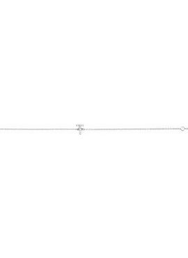 14K White Gold 1/10 CTW Natural Diamond Initial A 6-7