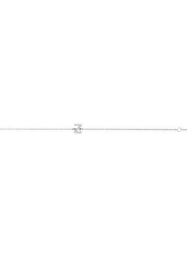 14K White Gold 1/10 CTW Natural Diamond Initial A 6-7