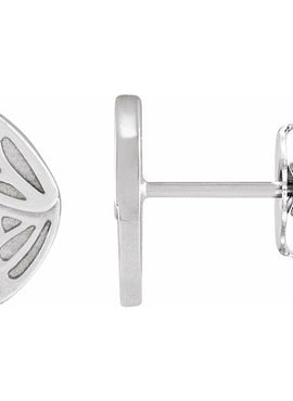 Platinum Left Butterfly Wing Earring