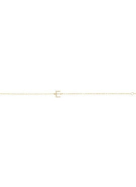 14K White Gold 1/10 CTW Natural Diamond Initial A 6-7