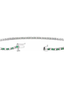 14K Yellow Gold Natural Ruby & 5/8 CTW Natural Diamond Line 7 1/4