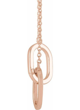 Sterling Silver Interlocking Link 18