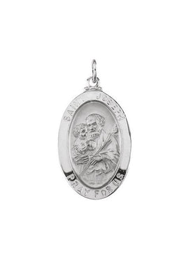 14K Yellow Gold 23.5x16 mm St. Joseph Medal