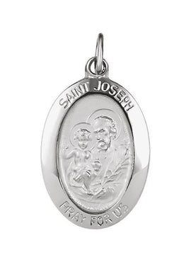 14K Yellow Gold 23.5x16 mm St. Joseph Medal