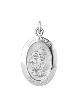 14K Yellow Gold 23.5x16 mm St. Joseph Medal