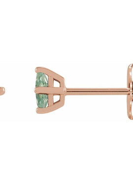 Sterling Silver 6x3 mm Lab-Grown Ruby Earrings