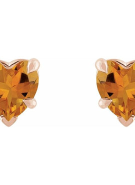 Sterling Silver Natural Mozambique Garnet Stud Earrings