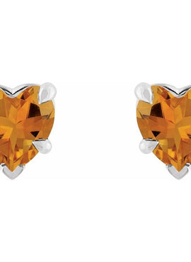 Sterling Silver Natural Mozambique Garnet Stud Earrings