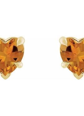 Sterling Silver Natural Mozambique Garnet Stud Earrings