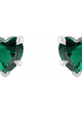 Sterling Silver Natural Mozambique Garnet Stud Earrings