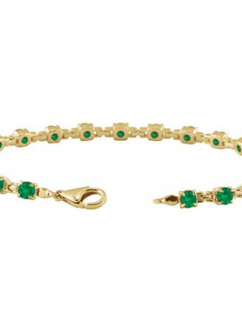 14K Yellow Gold Natural Citrine 7 1/4