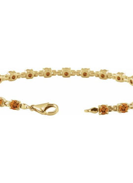 14K Yellow Gold Natural Citrine 7 1/4