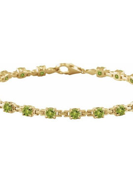 14K Yellow Gold Natural Citrine 7 1/4