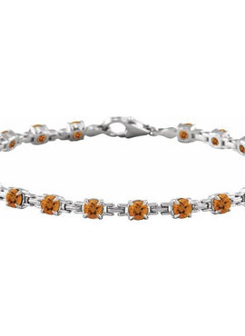 14K Yellow Gold Natural Citrine 7 1/4