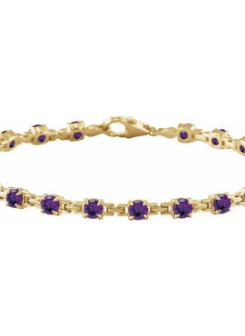 14K Yellow Gold Natural Citrine 7 1/4