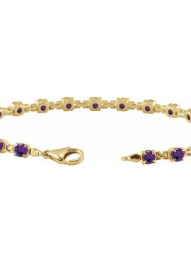 14K Yellow Gold Natural Citrine 7 1/4