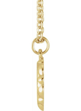 14K Yellow Gold Bee Medallion 16-18