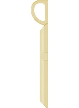 14K White Gold Knife-Edge Cross Charm/Pendant