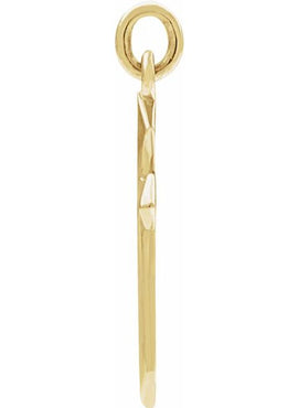 14K White Gold Cross 18