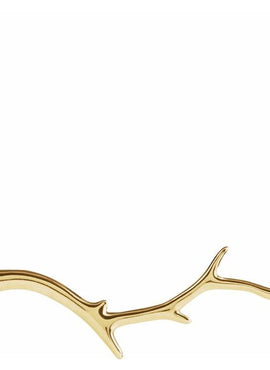 14K White Gold Branch Bar 16-18