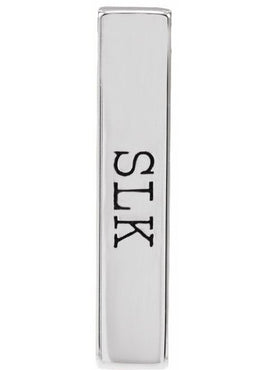 14K Yellow Gold Engravable Four-Sided Bar Pendant