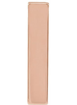 14K Yellow Gold Engravable Four-Sided Bar Pendant