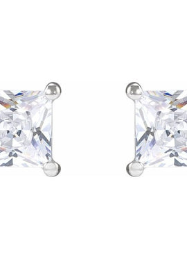14K White Gold 2.5 mm Square 1/5 CTW Lab-Grown Diamond Earrings