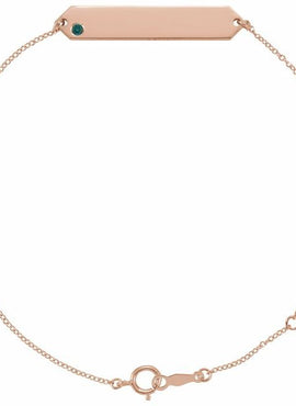 14K Yellow Gold Natural Mozambique Garnet Geometric 7-8